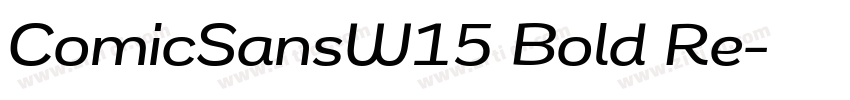 ComicSansW15 Bold Re字体转换